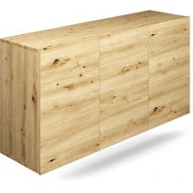 Bufé de pared 3 puertas Idao Madera clara