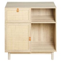 Ostaria - Buffet 1 porte bois et cannage Jaipur