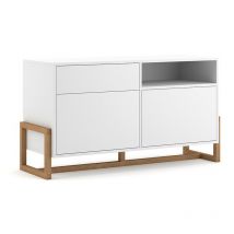 Vivaldi - Buffet 1 tiroir 2 portes Oslo blanc