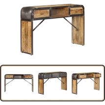 Buffet 120x30x75 cm bois de manguier massif - Buffet Ancien - Buffet Design - Buffet Industriel - Buffet Rustique - Mobilier Vintage