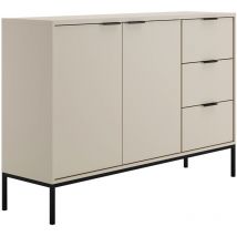 Les Tendances - Buffet 2 portes 3 tiroirs Seattle Cachemire