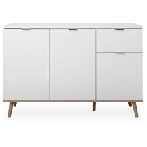 Finori - calicosy - Buffet 3 Portes 2 Étagères 1 Tiroir L120 cm - copenhague