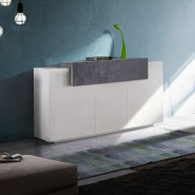 Ahd Amazing Home Design - Buffet 3 portes battantes 1 placard rabat design moderne Corona Side Report