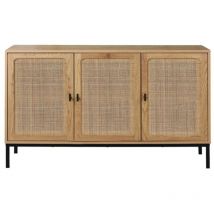 Calicosy - Buffet 3 Portes Cannage Rotin L120 cm - jaya