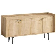 Buffet 4 ante effetto legno L150 cm - navi