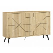 Cotecosy - Buffet 4 ante decorate L123 cm - Dune