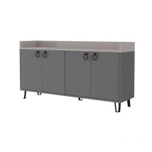 Iperbriko - Madia 4 ante antracite tortora 140x36x80 h