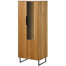 Buffet 55x43x145 en bois de Chêne sauvage naturel huilé LINDAU 15