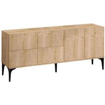Buffet 6 ante effetto legno L180 cm - laika