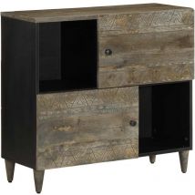 Buffet 80x33x75 cm bois massif de manguier