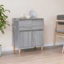 Bonnevie - Buffet - Armoire de rangement Enfilade Sonoma gris 60x35x70 cm Bois d'ingénierie BV692959
