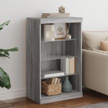 Buffet avec lumières led sonoma gris 60,5x37x100 cm
