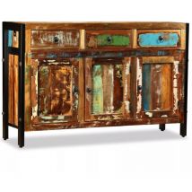 Helloshop26 - Buffet bahut armoire console meuble de rangement bois de récupération massif 120 cm