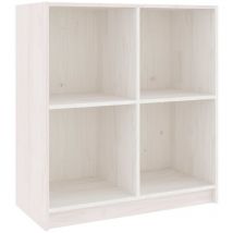 Buffet bahut commode armoire meuble de rangement organisateur cuisine salle de séjour salon 70 x 33 x 76 cm bois massif de pin blanc