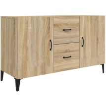 Buffet bahut commode armoire meuble de rangement organisateur cuisine salle de séjour salon sonoma 100 x 36 x 60 cm bois d'ingénierie marron