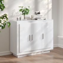 Maison Chic - Buffet Bahut Meuble de rangement Commode Blanc 92x35x75 cm Bois d'ingénierie 10269