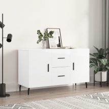 Buffet, Bahut, Meubles de rangement, Commodes blanc brillant 100x36x60 cm bois d'ingénierie WFE965594 Maison Chic