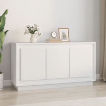 Largeight - Buffet blanc 102x35x55 cm bois d'ingénierie