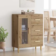 Vidaxl Sideboard Artisan Oak 69.5 X 34 X 90 Cm Engineered Wood