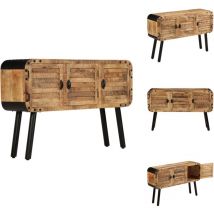 Buffet Bois de manguier massif 120x30x76 cm - Buffet - Meuble De Rangement - Mobilier - Bois De Manguier - Style Ancien