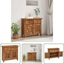 Decdeal - fimei Buffet Bois de récupération massif 75 x 30 x 65 cm