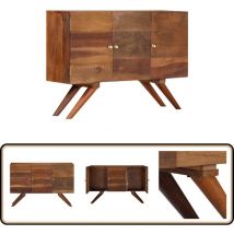 Buffet Bois recyclé massif 110x30x75 cm Marron - Buffet - Meuble De Rangement - Mobilier Vintage - Bois Massif - Bois Recyclé