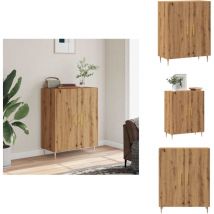 Buffet chêne artisanal 69,5x34x90 cm bois d'ingénierie - Buffet - Buffets - Meuble De Rangement - Meuble Buffet
