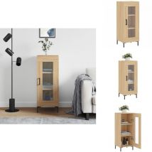 Buffet Chêne sonoma 34,5x34x90 cm Bois d'ingénierie - Buffet - Meuble De Rangement - Armoire - Commode - Mobilier