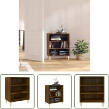 Furniture Limited - Buffet chêne marron 57x35x70 cm bois