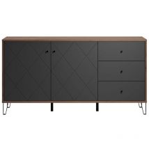 Trendteam - Buffet con 2 puertas y 3 cajones L183 cm - Montez