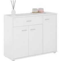 Idimex - Buffet salle à manger coraline l 88 cm - Blanc