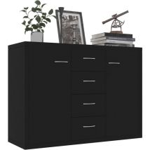 Maison Chic - Buffet De Cuisine - Buffet, bahut et enfilade - Noir 88x30x65 cm Aggloméré