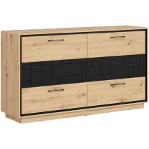 Buffet Elijah marrone e nero 90cm