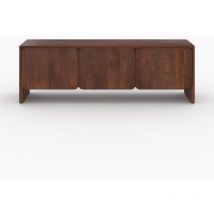 Meuble TV en bois de manguier 3 portes 150 cm - ACHILLE