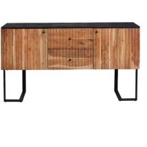 Made In Meubles - Buffet en bois d'acacia et métal Pippa