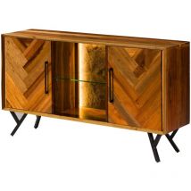 Massivmoebel24.de - Buffet en Bois de récupération 150x40x81 naturel laqué avignon 110