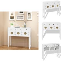 Buffet en style chinois en bois massif Blanc - Buffet - Meuble Tv - Commode - Armoire - Mobilier Oriental