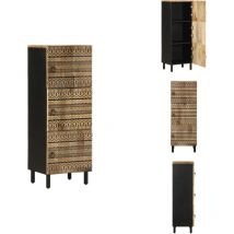 Vidaxl - Buffet haut 40x33,5x110 cm bois de manguier brut massif - Buffet Haut - Buffets Hauts - Buffet - Armoire