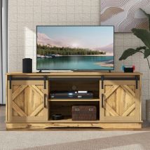 Aiducho - Buffet De Cuisine - Design Industriel 150 x 40 x 60 Cm- Meuble De Rangement Avec 2 Portes Coulissantes Et Étagère Réglable - Style Maison