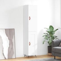 Maison Chic - Buffet haut, Enfilade, Armoire de cuisine Blanc 34,5x34x180 cm Bois d'ingénierie WFE776344