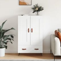 Maison Chic - Buffet haut, Enfilade, Armoire de cuisine blanc 69,5x31x115 cm bois d'ingénierie WFE668003