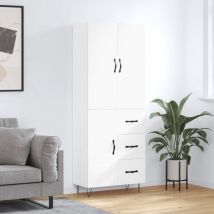 Maisonchic - Buffet haut, Enfilade, Armoire de cuisine Blanc 69,5x34x180 cm Bois d'ingénierie WFE891551 Maison Chic