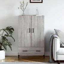 Maison Chic - Buffet haut, Enfilade, Armoire de cuisine sonoma gris 69,5x31x115 cm bois d'ingénierie QWE57597 design in