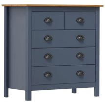 Buffet Hill Gris 79x40x80 cm Bois de pin solide Vidaxl