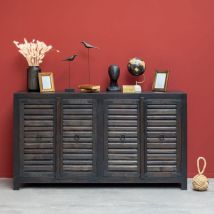 Chehoma - Buffet persiennes Oriel bois manguier 100x180x45cm