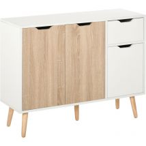 MH - Buffet scandinave leon chêne et blanc