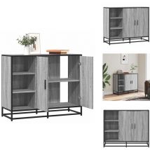 Buffet sonoma gris 92x35x76 cm bois d'ingénierie - Buffet - Buffets - Meuble De Rangement - Meuble Buffet