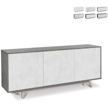 Sarmog - Buffet avec trois portes Cemento Bianco Ossido 177x41x h74 cm