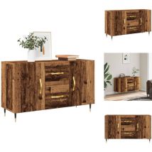 Buffet vieux bois 100x36x60 cm bois d'ingénierie - Buffet - Buffets - Meuble De Rangement - Meuble Buffet