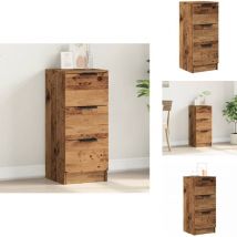 Buffet vieux bois 30x30x70 cm bois d'ingénierie - Buffet - Buffets - Armoire - Armoire Buffet
